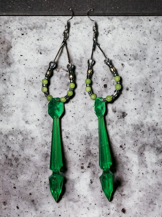 Green Jade earrings