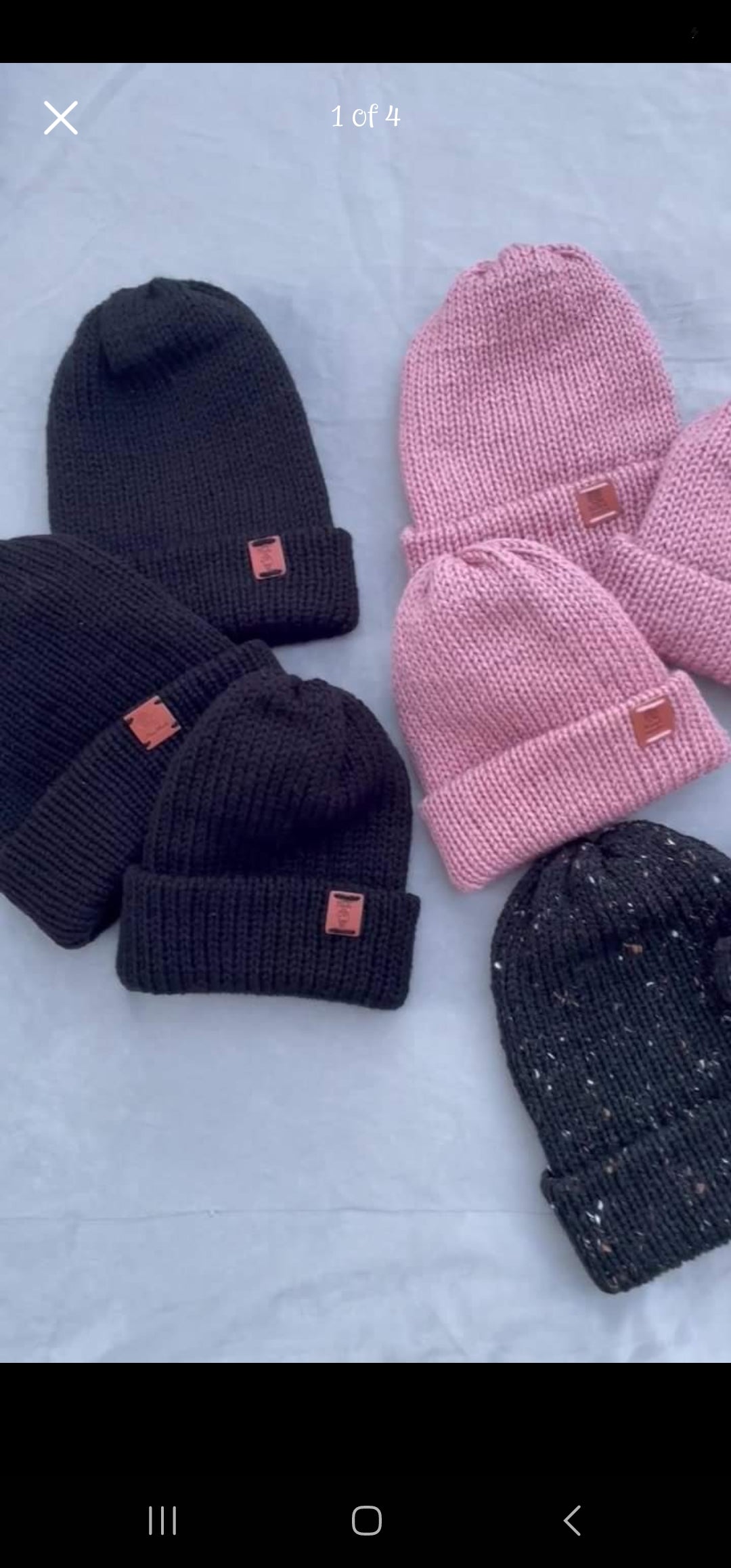 Handmade knitted toques Youth $20 each, $35 for 2